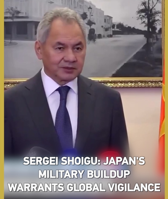 Shoigu Warns of Japan's Military Shift: Global Vigilance Urged 🌏⚔️ video poster