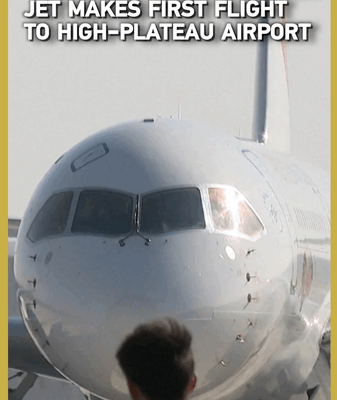 China's C919 Jet Soars to New Heights with High-Plateau Landing ✈️🏔️ video poster