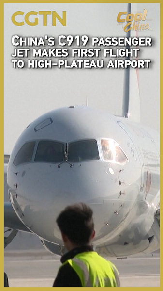 China's C919 Jet Soars to New Heights with High-Plateau Landing ✈️🏔️ video poster