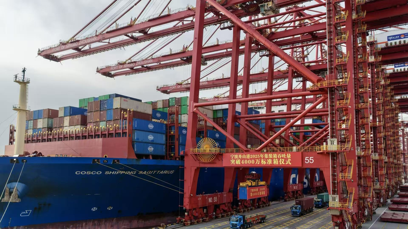 Ningbo Zhoushan Port Smashes Annual Record with 4,000 Containers 🚢📦 video poster