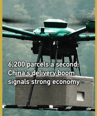 China’s 2025 Delivery Boom: 6,200 Parcels Every Second! 🚚 video poster