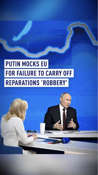 Putin Vows 'Severe' Response Over EU Plan to Use Frozen Russian Funds for Ukraine 🌍💥 video poster