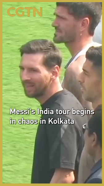 Messi's Kolkata Visit Sparks Chaos as Fans Riot Over Shortened Appearance 🌟⚽ video poster