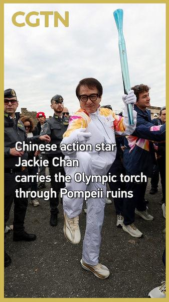 Jackie Chan Lights Up Pompeii with Olympic Torch Relay 🏛️🔥 video poster