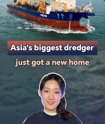 China’s New Mega Dredger Sets Sail in Hainan 🌊🚢 video poster