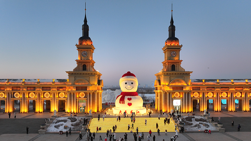 Harbin's Giant Snowman Returns Bigger & Brighter for 2025 Winter Season ❄️👔 video poster