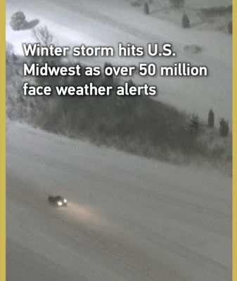 Midwest Blizzard Chaos: 50M Under Alerts ❄️ #WeatherAlert video poster