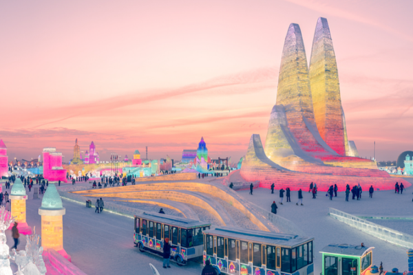 Harbin's Ice Kingdom Lights Up 2026 Winter Wonderland 🏰❄️ video poster