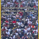 5A05N7PF8A67R863JYMW - 🌍NewspaperAmigo – Your Global News Buddy 🗞️ Massive Caracas Convoy Demands Maduro’s Release Amid U.S. Tensions 🏍️ video poster