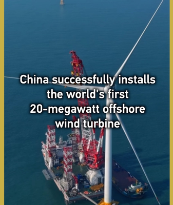 China Powers Up World’s First 20MW Offshore Wind Turbine 🌊💡 video poster