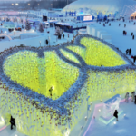 Harbin's 'Rose Icefall' Lights Up Winter with Frozen Romance ❄️🌹