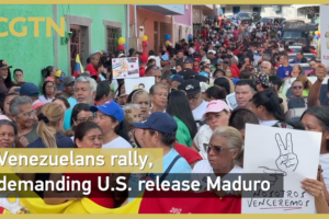 Venezuelans Rally to Demand U.S. Release President Maduro Amid Sanctions Backlash 🌍✊ video poster
