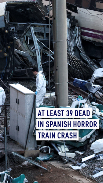 Spain Train Crash Kills 39 in Deadly High-Speed Collision 🚄💥 video poster