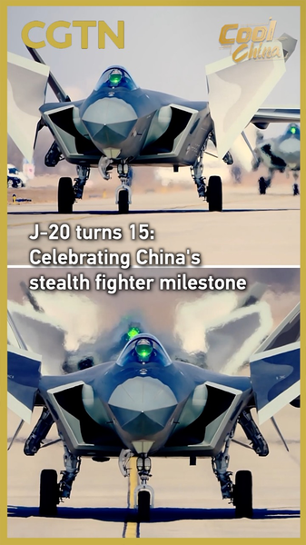China's J-20 Stealth Fighter Marks 15-Year Milestone ✈️🎉 video poster