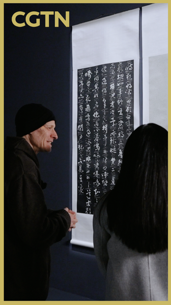 US Artist Bridges Cultures with Bilingual Calligraphy in Beijing Exhibition 🖌️ video poster