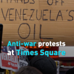 Times Square Erupts in Protest Against U.S. Military Moves in Venezuela 🌍✊ video poster