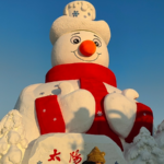 Harbin's Giant Snowman Lights Up Winter Expo 🎉⛄️ video poster