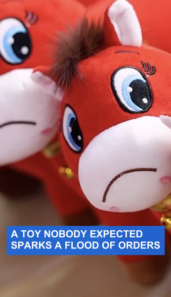 Viral 'Sad Horse' Plush Sparks 2026 Toy Craze in China 🐴💥 video poster