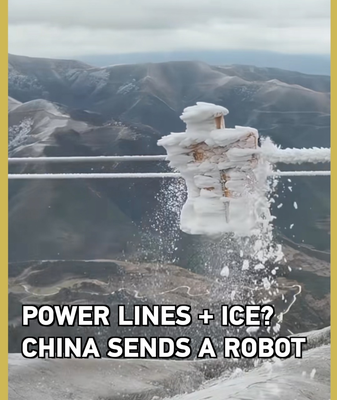 China Deploys Ice-Busting Robots to Protect High-Altitude Power Lines ⚡❄️ video poster