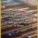 6RX945CXM9A1E0NT0G40 - 🌍NewspaperAmigo – Your Global News Buddy 🗞️ 🚄 China's 2026 Spring Festival Rush Begins: 540M Trips & 'Land Aircraft Carrier' in Action! video poster