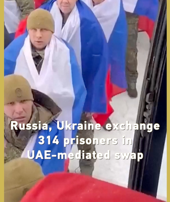 Russia & Ukraine Swap 314 Prisoners in UAE-Brokered Deal 🌍✌️ video poster
