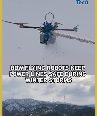 Drones & Robots Revolutionize Powerline Safety in China's Mountains ⚡❄️ video poster