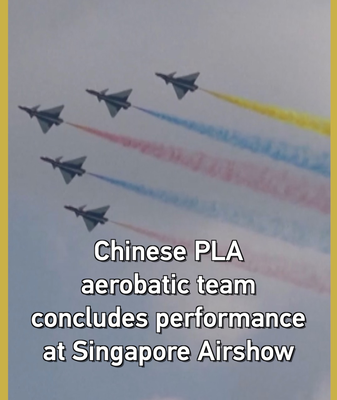 Chinese PLA Aerobatic Team Wows Crowds at Singapore Airshow 🌟✈️ video poster
