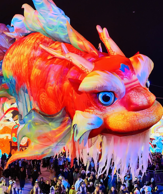 Mythical Dragon-Fish Lantern Lights Up Datong Festival 🐉🏮 video poster