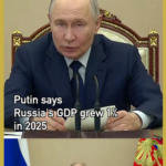 Russia’s 2025 GDP Growth Hits 1% as Inflation Cools, Putin Says 📉🇷🇺 video poster
