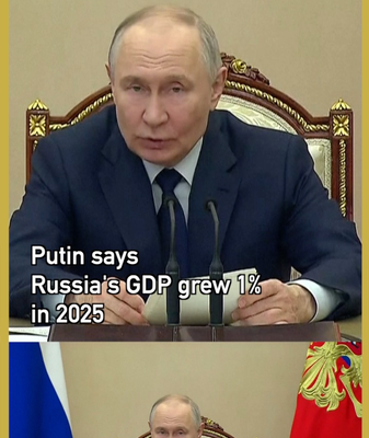 Russia’s 2025 GDP Growth Hits 1% as Inflation Cools, Putin Says 📉🇷🇺 video poster
