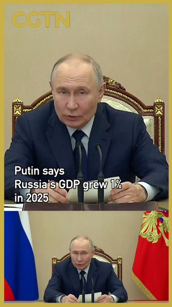 Russia’s 2025 GDP Growth Hits 1% as Inflation Cools, Putin Says 📉🇷🇺 video poster