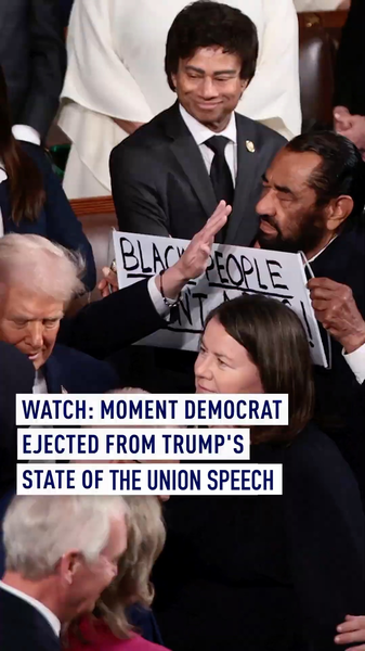 Texas Rep Ejected From Trump’s 2026 SOTU Over Protest Sign 🚨 video poster