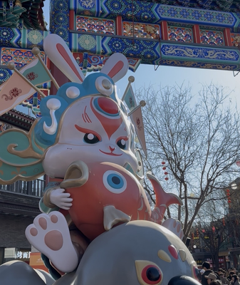 Beijing's Qianmen Street Lights Up for Lunar New Year Festivities 🏮✨ video poster
