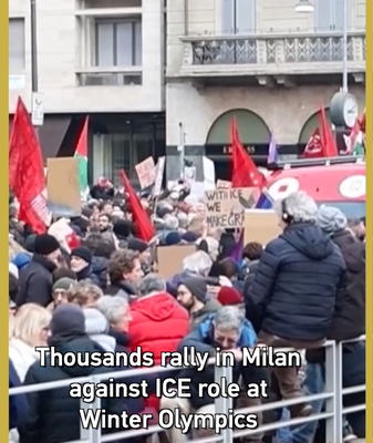 Milan Protests ICE Role in 2026 Winter Olympics 🏔️✊ video poster