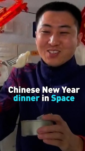 Shenzhou 21 Crew Celebrates Lunar New Year with Zero-G Dumplings 🥟🚀 video poster