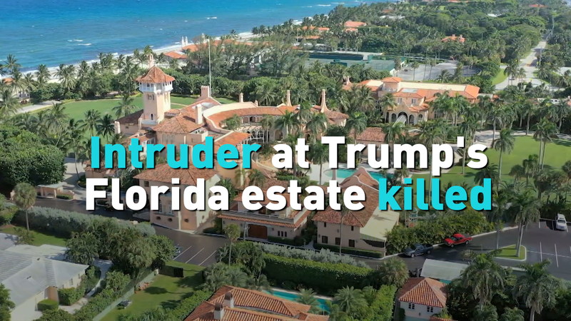 Intruder Killed in Security Breach at Trump’s Mar-a-Lago Estate video poster