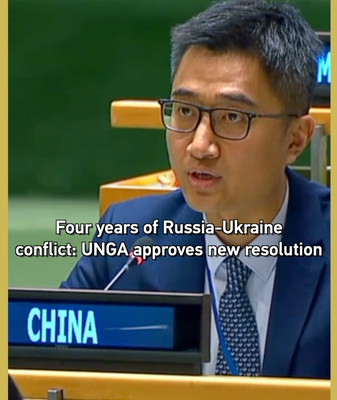 UNGA Calls for Ceasefire in Ukraine: 4 Years Into Conflict 🌍✌️ video poster