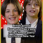 Rosamund Pike's Sons Stun with Chinese Poetry for Lunar New Year 🧧🎉 video poster