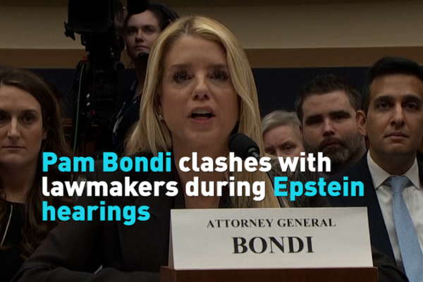 Pam Bondi Grilled in Congress Over Epstein Files Redactions 🔥📄 video poster