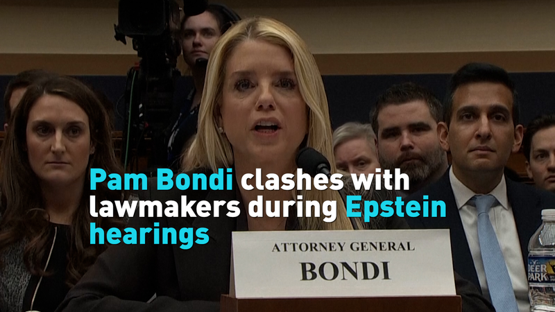 Pam Bondi Grilled in Congress Over Epstein Files Redactions 🔥📄 video poster