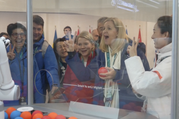 IOC President Wows at Milan Tech Expo with Chinese AI Robot 🤖🏅 video poster