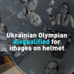 Ukrainian Olympian Disqualified Over War Tribute Helmet 🛷💔 video poster