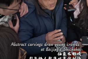 Beijing's Abstract Woodcarver Captivates Youth with Playful Art 🎨✨ video poster
