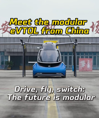China's Modular eVTOL: Drive, Fly, Switch Modes Instantly 🚗✈️ video poster