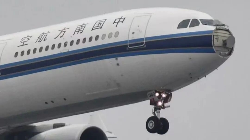 🛩️ Bird Strike Rips Plane's Nose Mid-Flight in China, Emergency Return