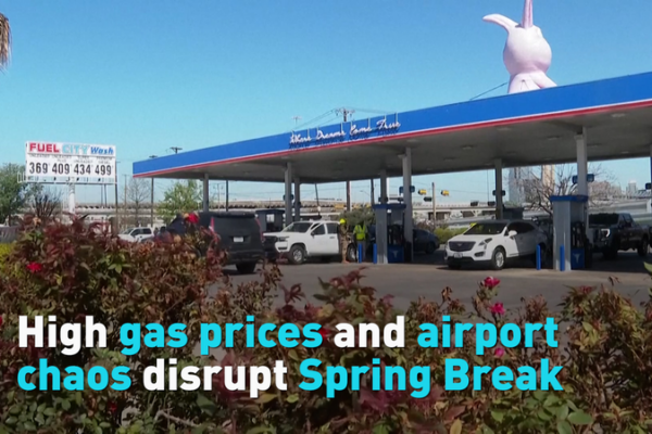 Spring Break Travel Chaos: Gas Prices Soar, Flights Delayed 🚗✈️ video poster
