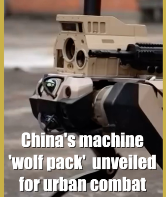 China Deploys AI 'Wolf Pack' Robots for Urban Warfare 🐺🤖 video poster