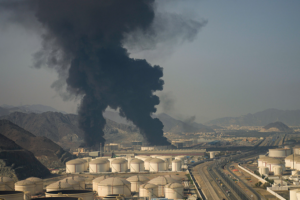 Drone Attack Ignites Fire at UAE Petroleum Site 🔥