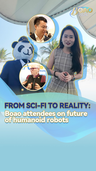 44HV0Y3Y1POSGJSRFLTR - 🌍NewspaperAmigo – Your Global News Buddy 🗞️ 🤖 Humanoid Robots Take Center Stage at 2026 Boao Forum video poster