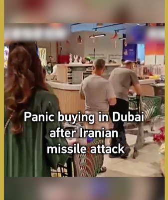 Dubai Faces Panic Buying After Iranian Missile Strike; UAE Assures Supplies 🌍🛒 video poster